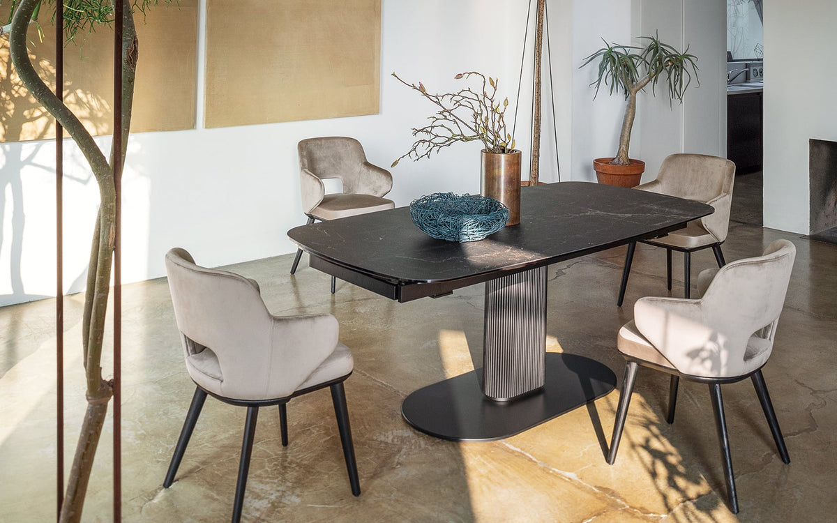Calligaris Cameo CS4124-S 165 extendable dining table, room setting