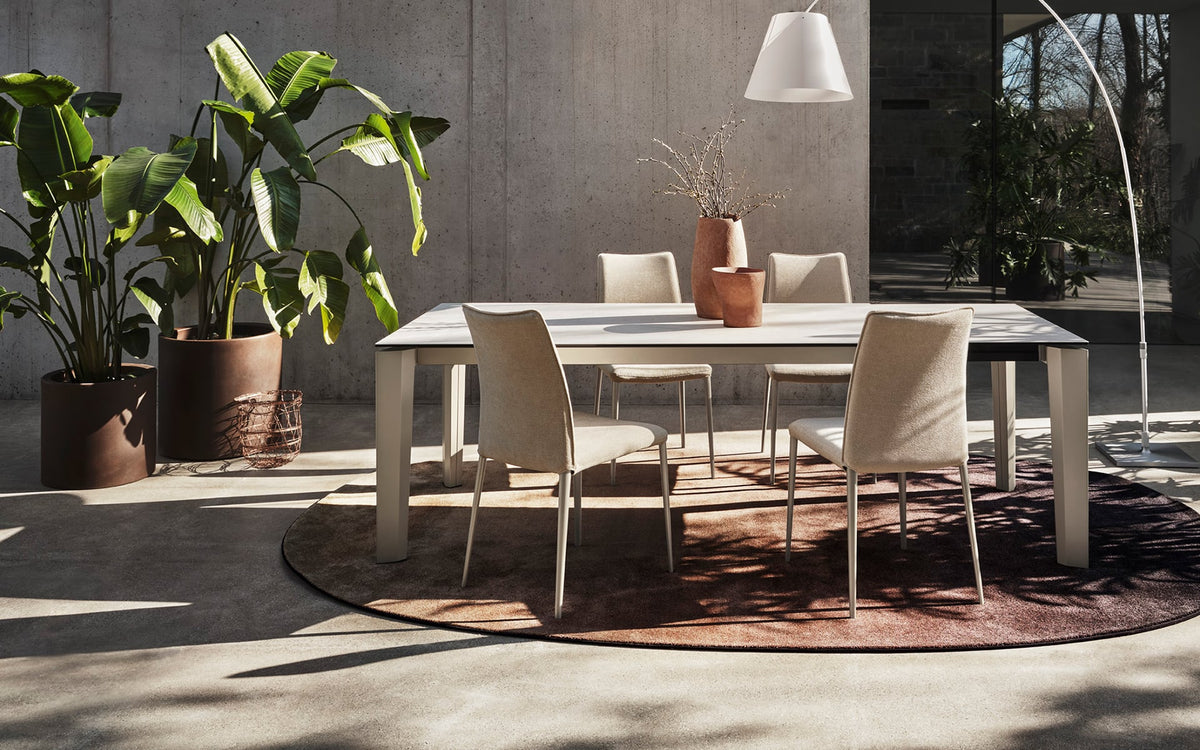 Calligaris Delta CS4097-R 180 extendable dining table, room setting