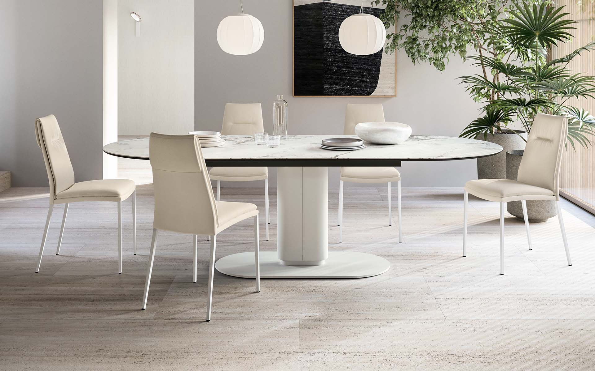 Calligaris Carmen CS2052 dining chair, room setting
