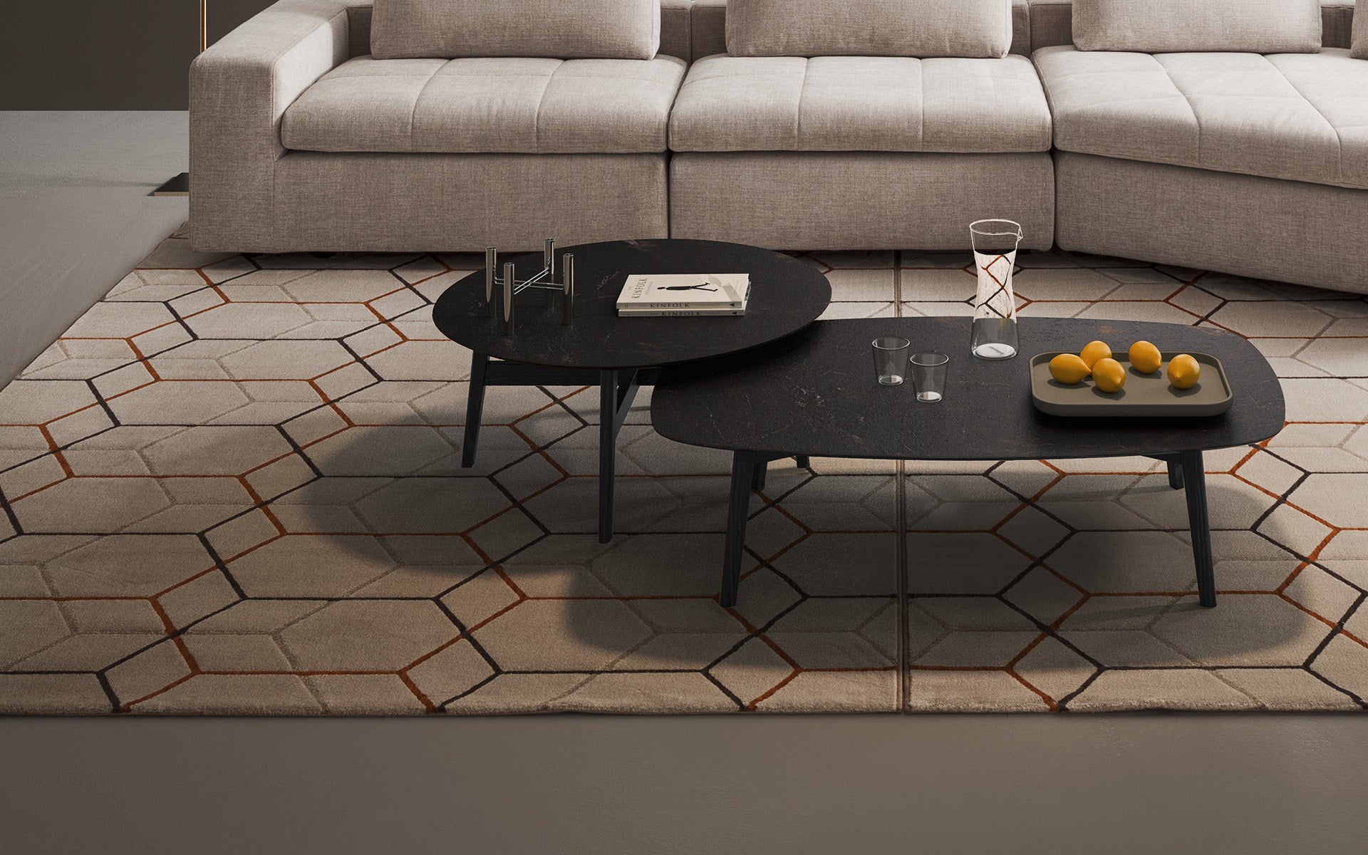 Calligaris Abrey CS5137-C coffee table, room setting