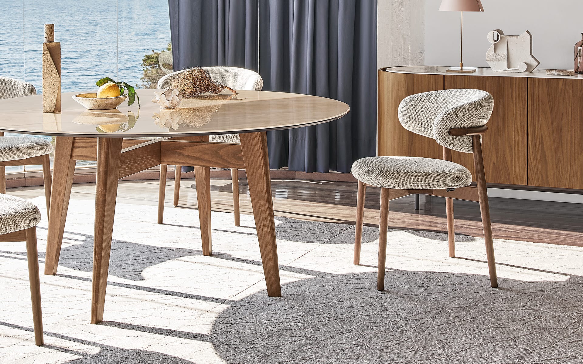 Calligaris Oleandro CS2034 dining chair, room setting
