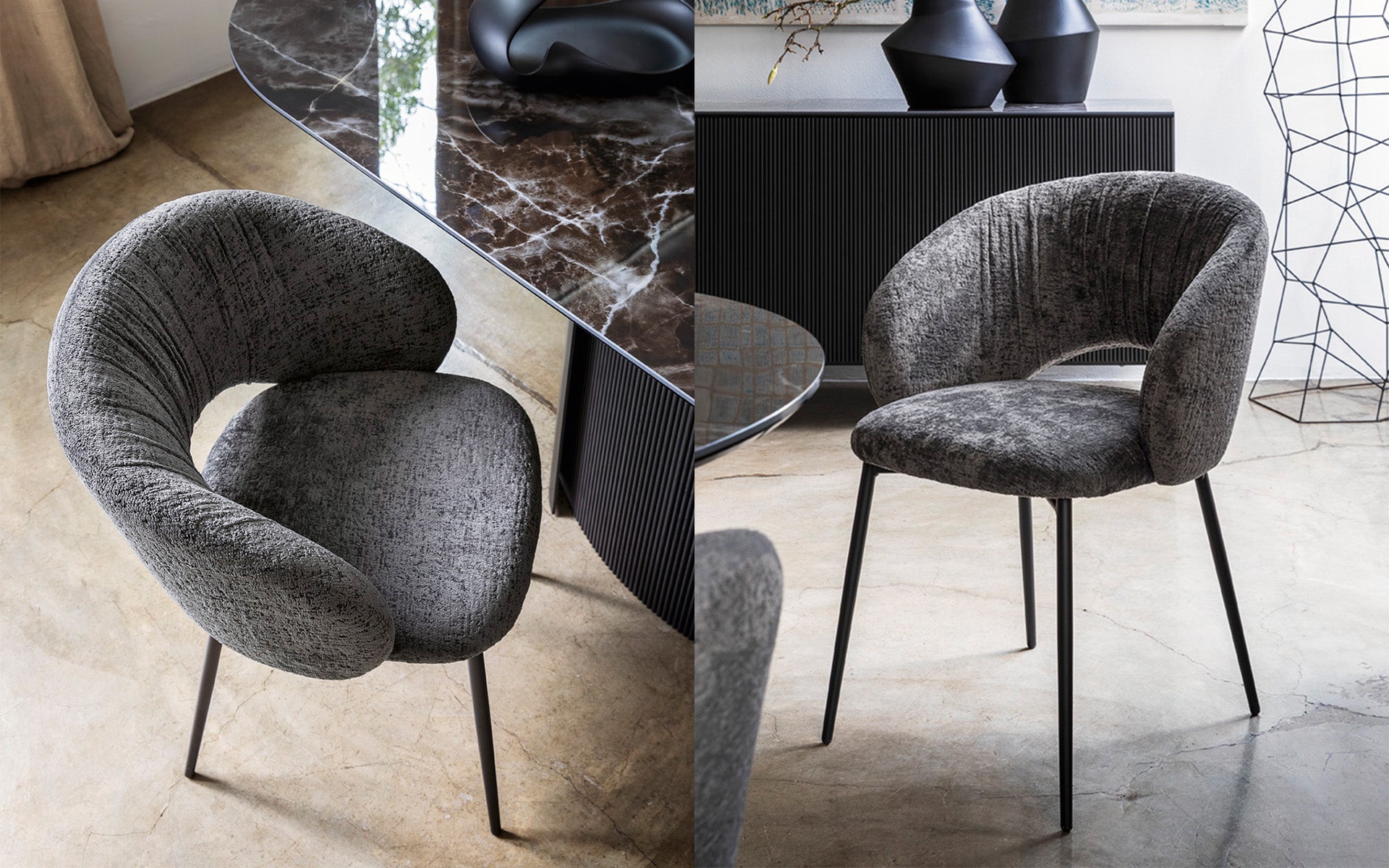 Calligaris Anime CS2210 dining chair, room setting