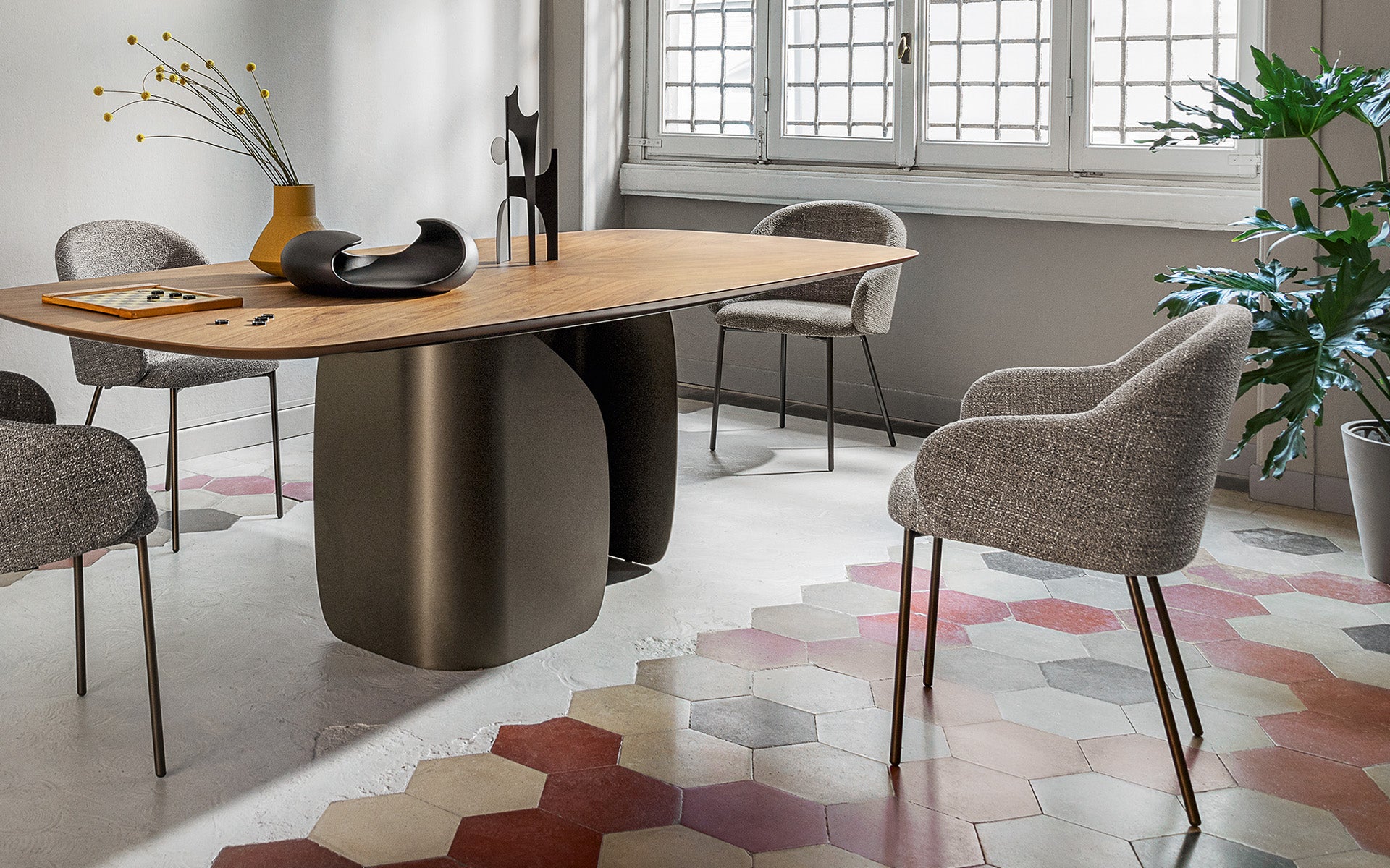 Calligaris Holly Fab CS2212 dining chair, room setting