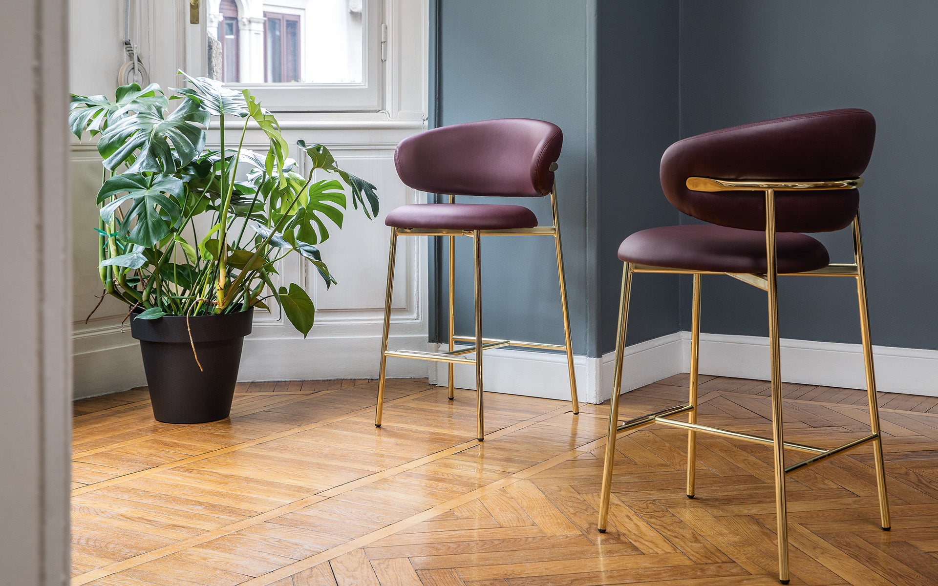 Calligaris Oleandro CS2032 counter stool, room setting