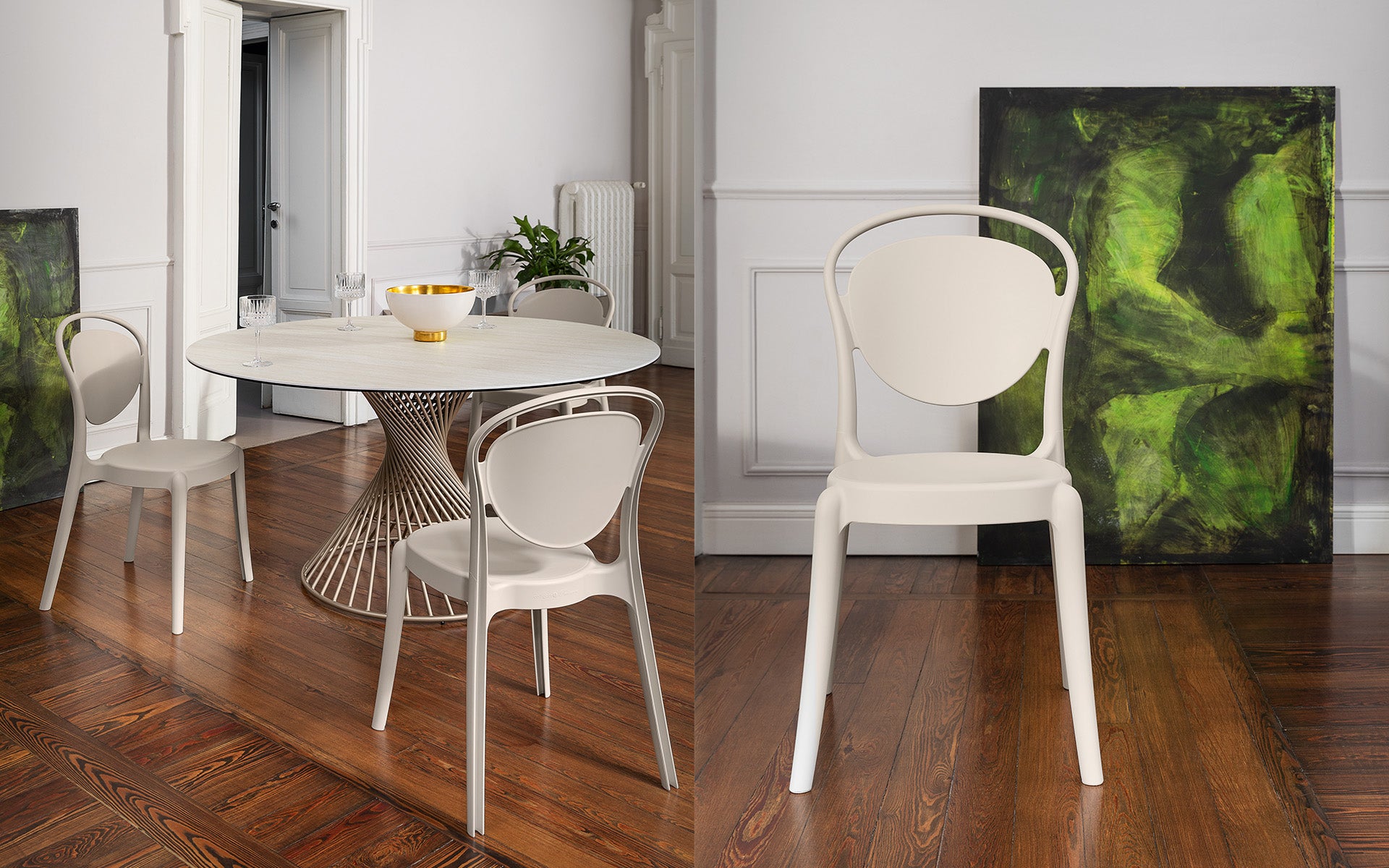 Calligaris Parisienne CS1263 dining chair, room setting