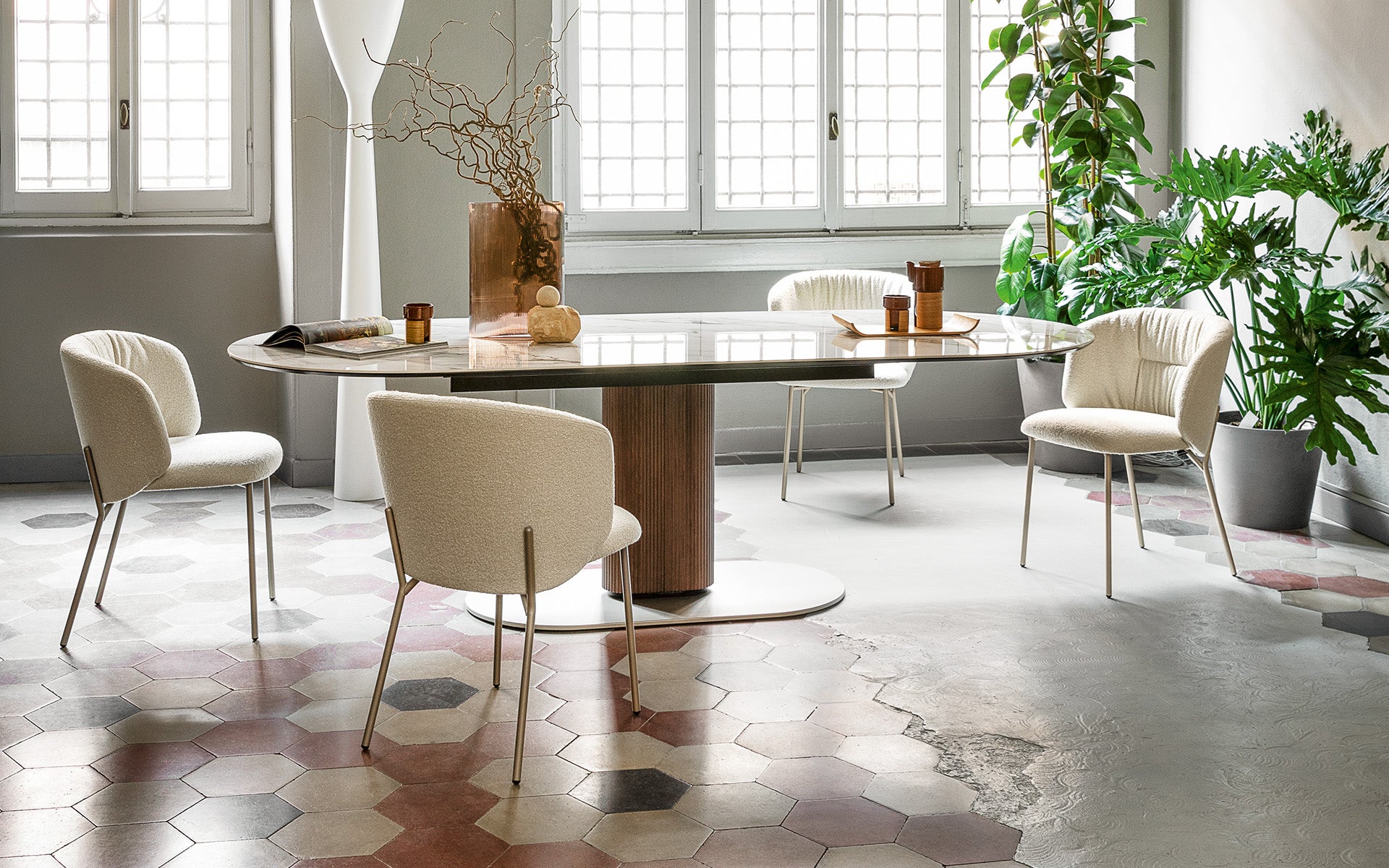 Calligaris Sweel CS2211 dining chair, room setting
