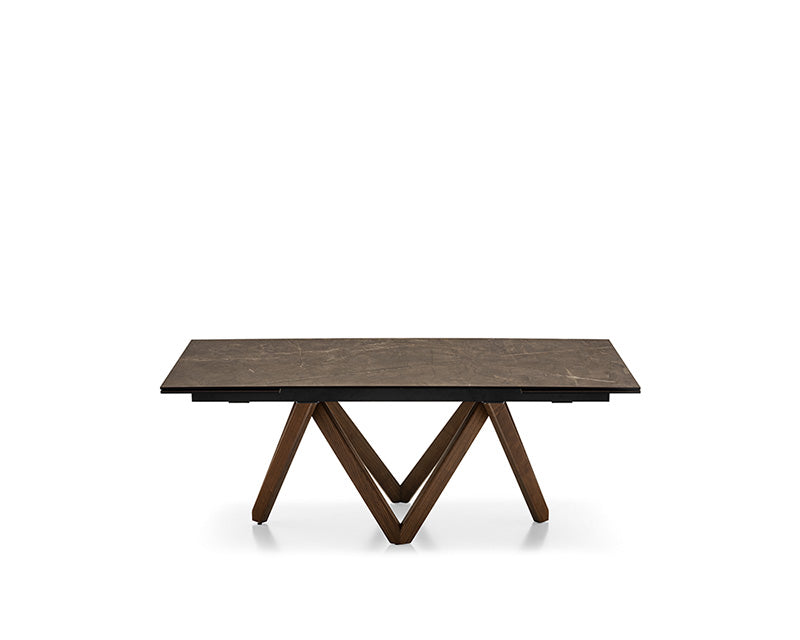 Calligaris Cartesio CS4111-R 200 extendable dining table, detail view