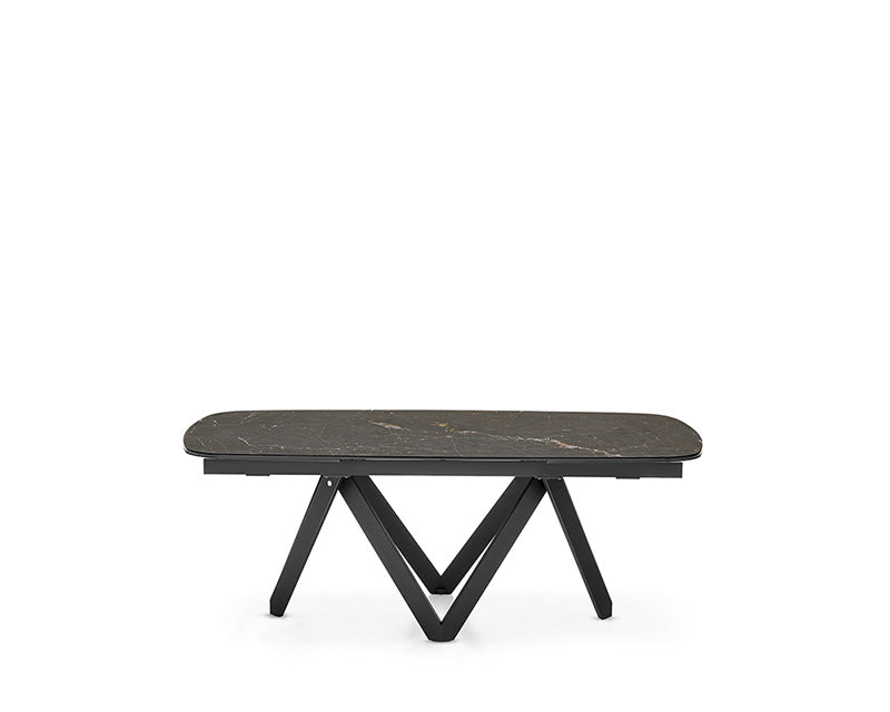 Calligaris Cartesio CS4111-S 200 extendable dining table, detail view