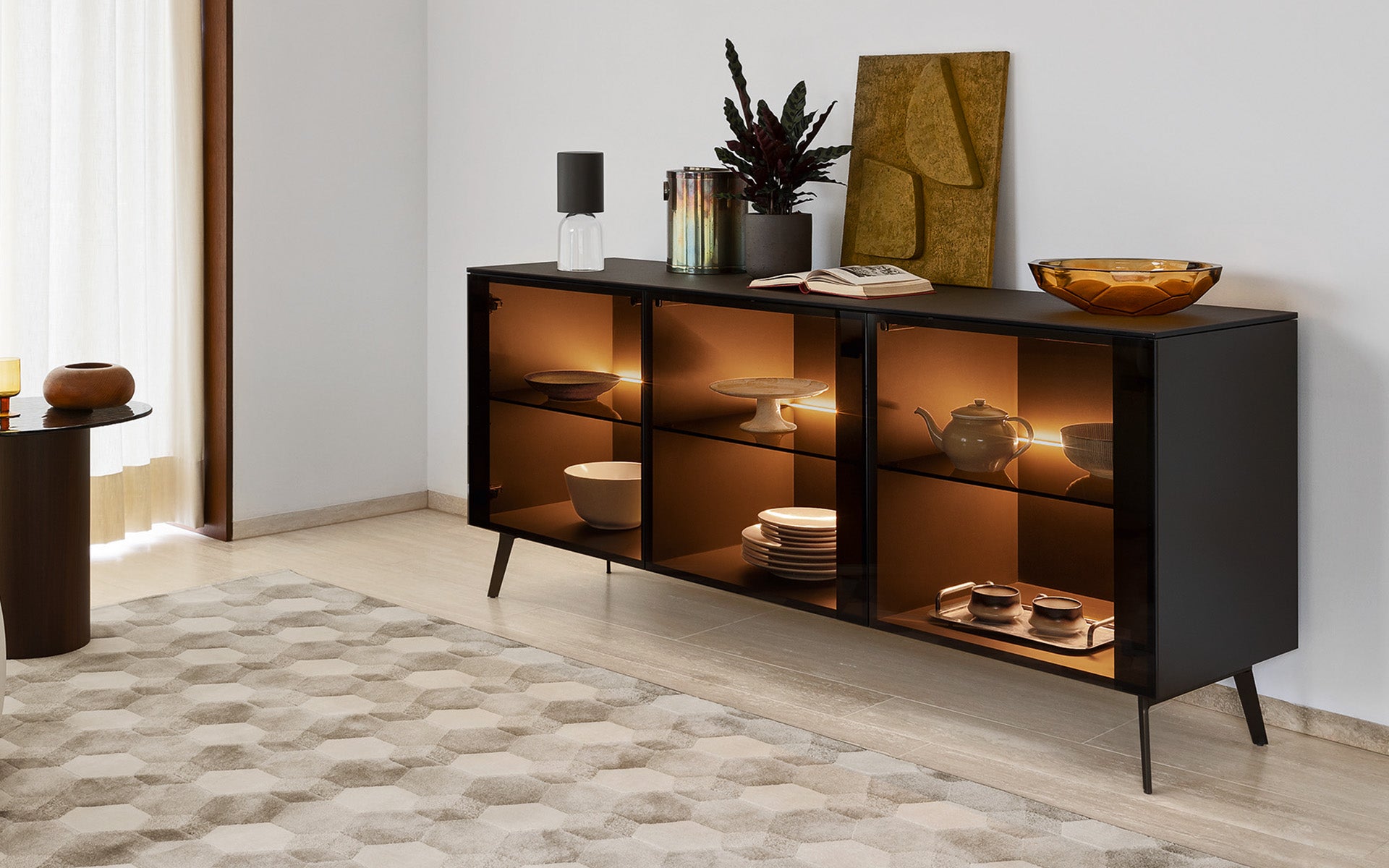 Calligaris Crystal CS6212-1 sideboard, room setting
