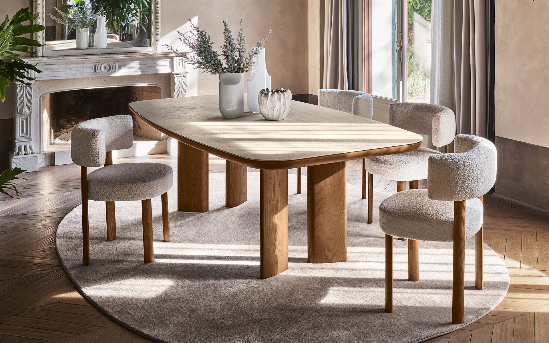 Calligaris Glen CS2241 dining chair, room setting