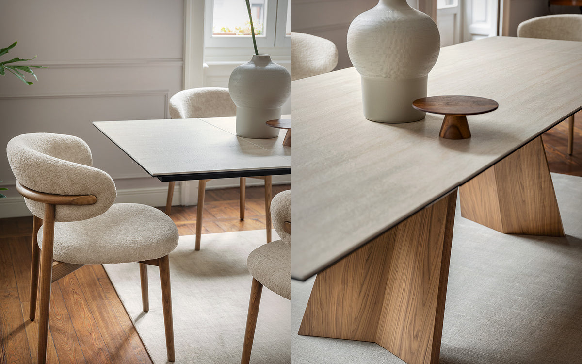 Calligaris Icaro CS4114-R 160 extendable dining table, room setting