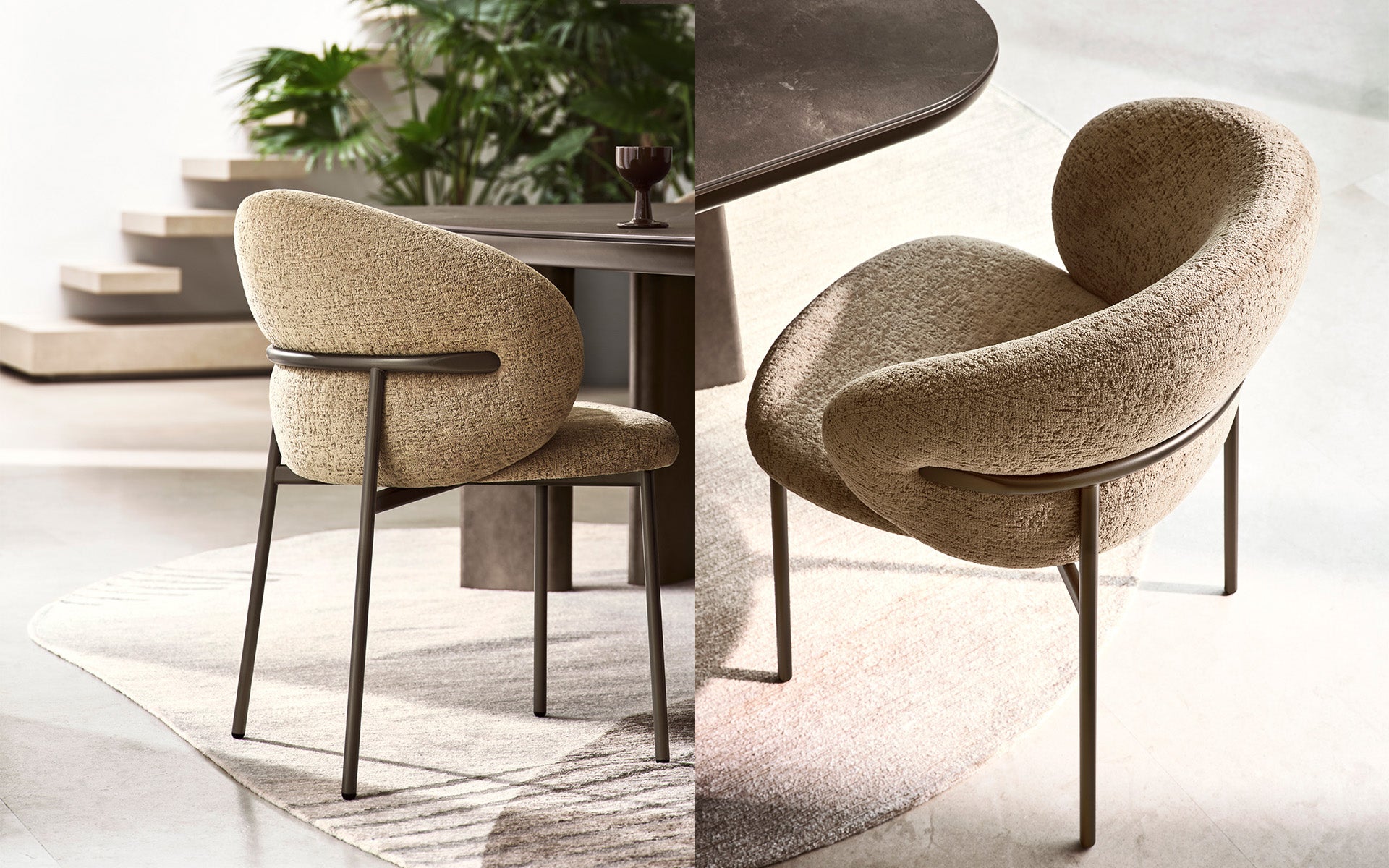 Calligaris Oleandro CS2222 dining chair, room setting