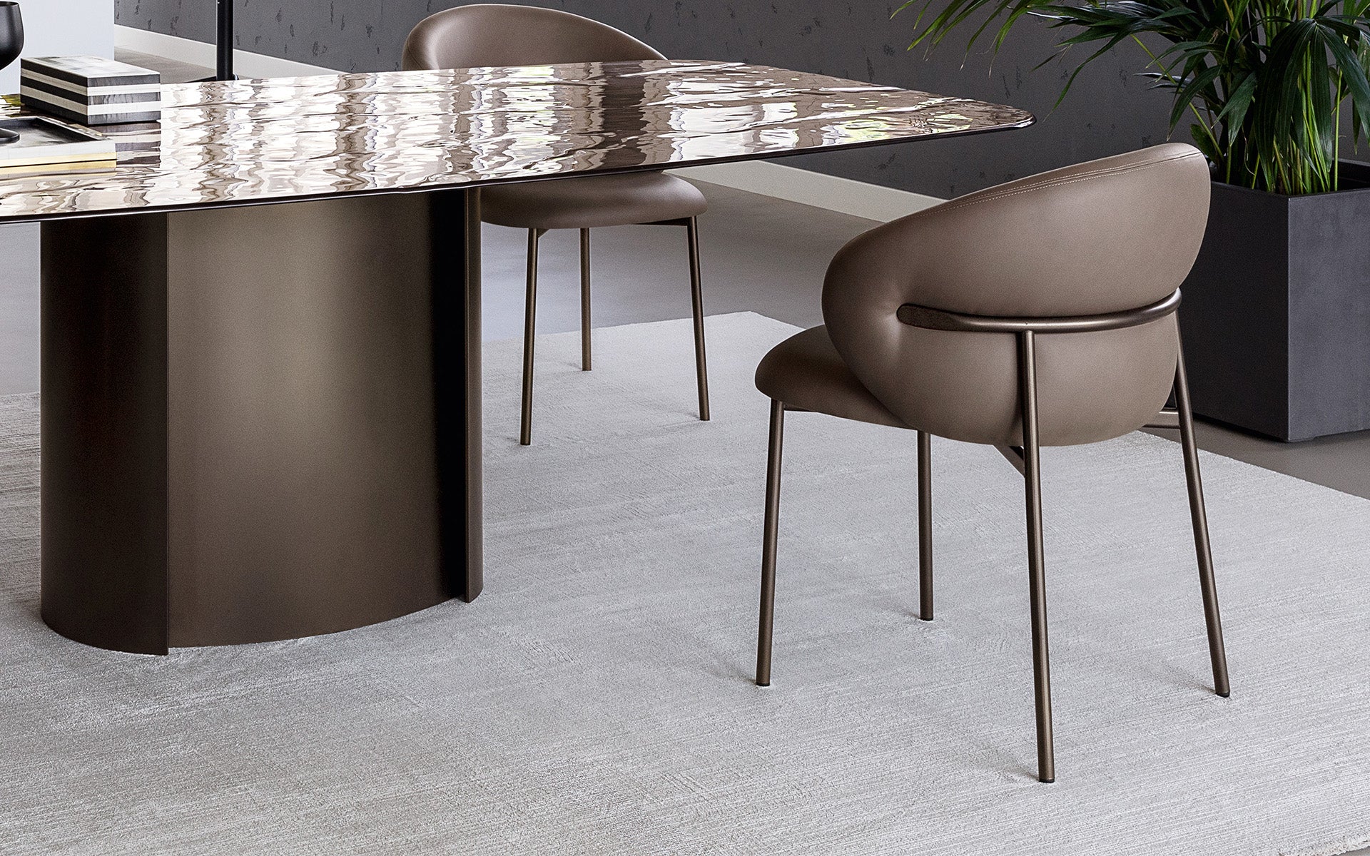 Calligaris Oleandro CS2222 dining chair, room setting