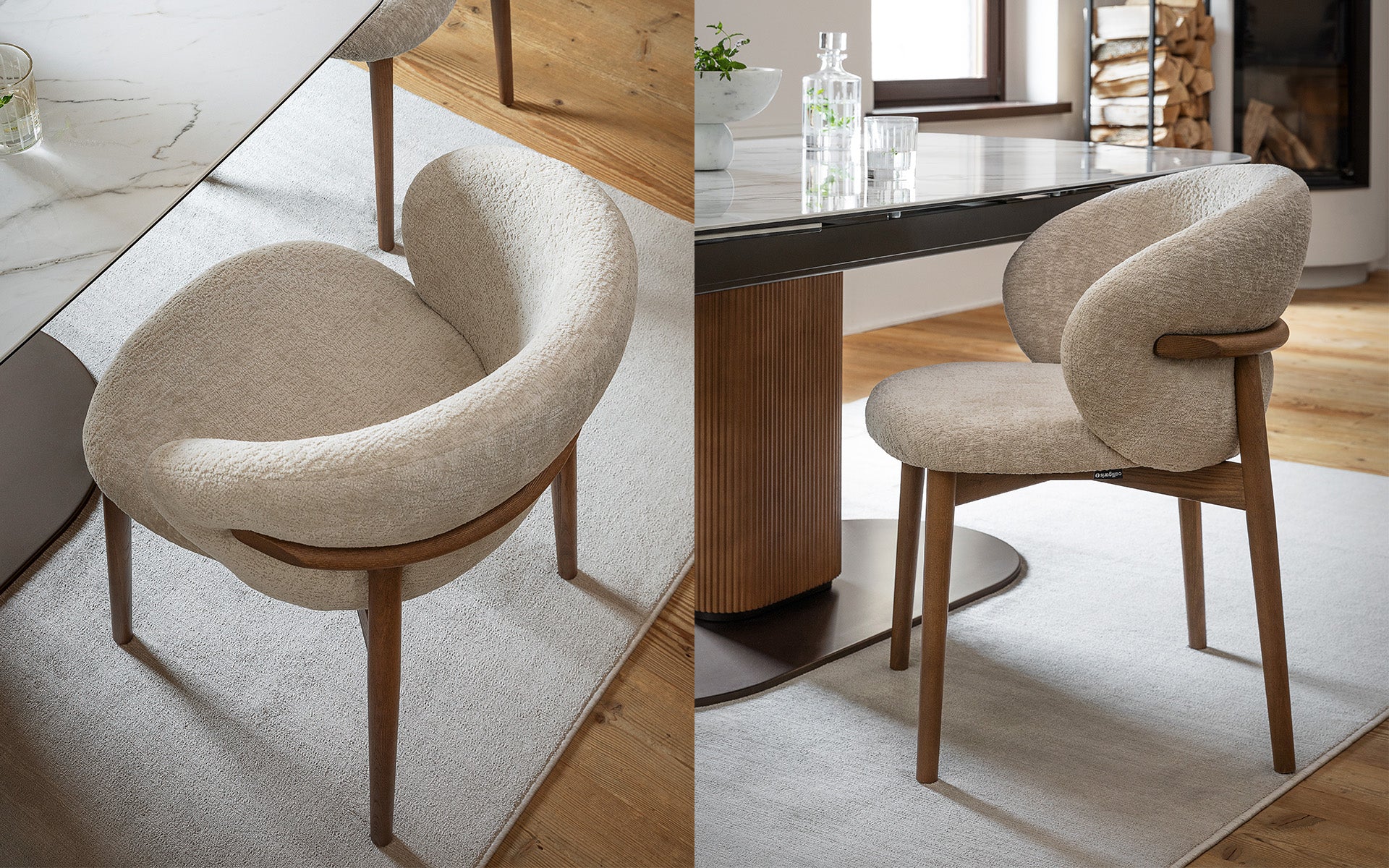 Calligaris Oleandro CS2226 dining chair, room setting