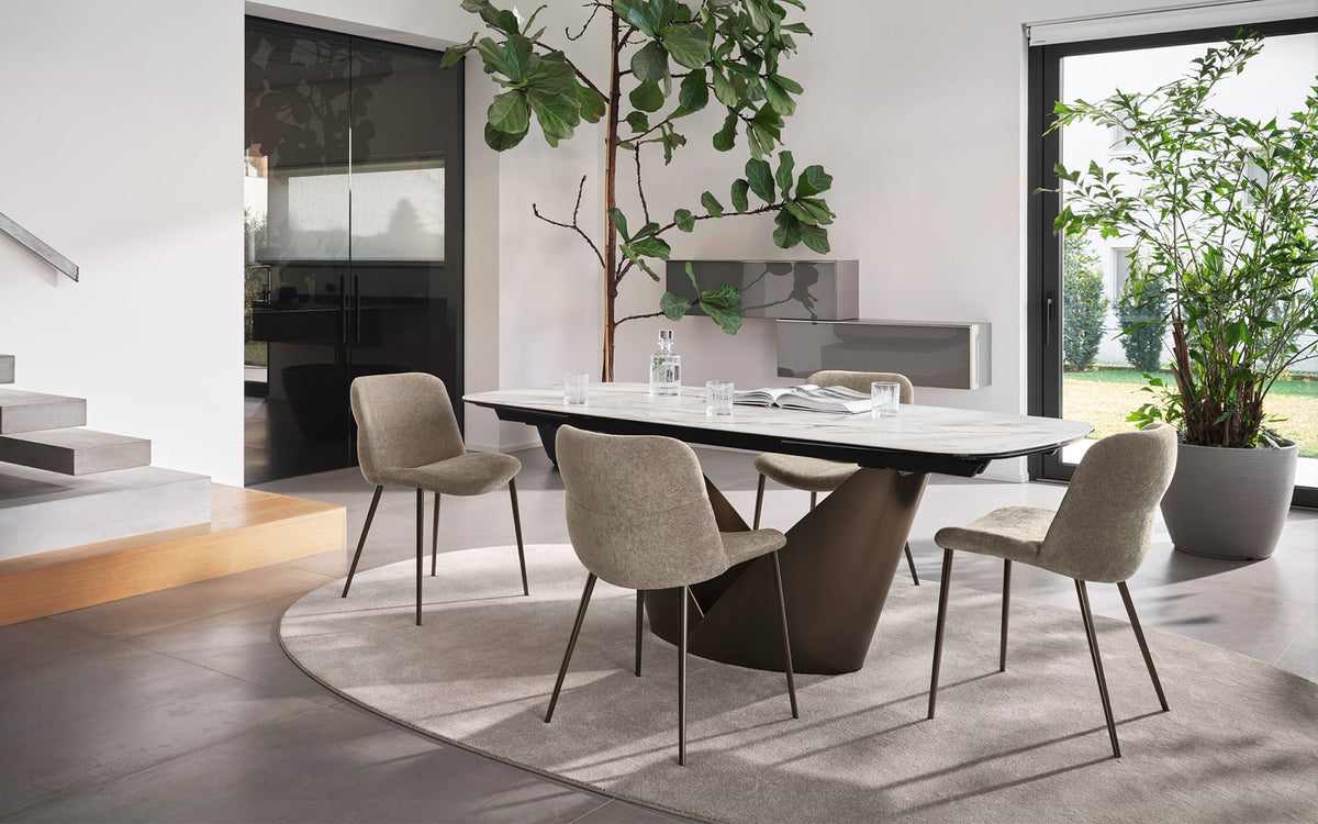 Calligaris Calla CS4159-S 200 extendable dining table, room setting