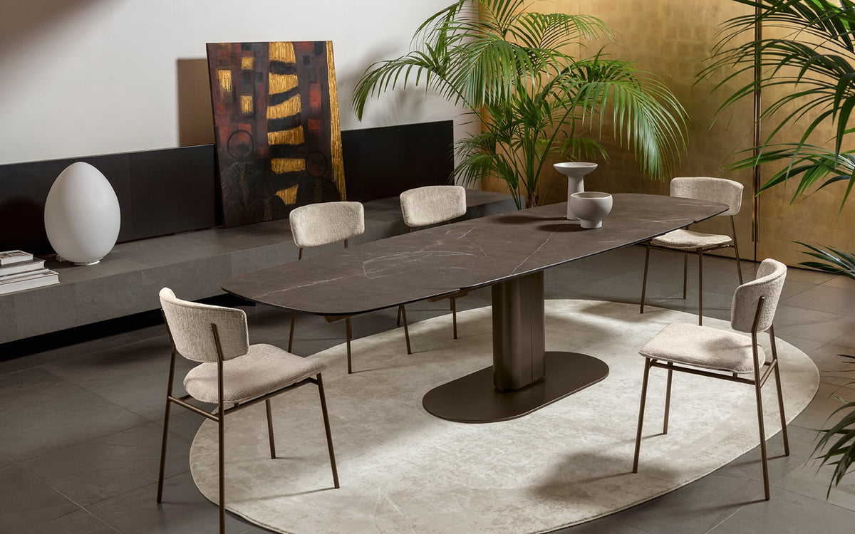 Calligaris Cameo CS4124-S 200 extendable dining table, room setting