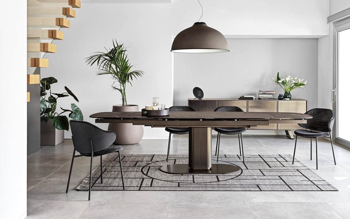 Calligaris Cameo CS4124-S 200 extendable dining table, room setting