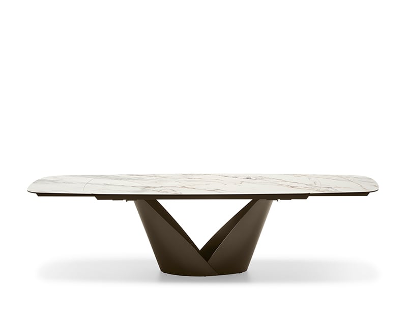 Calligaris Calla CS4159-S 200 extendable dining table, detail view
