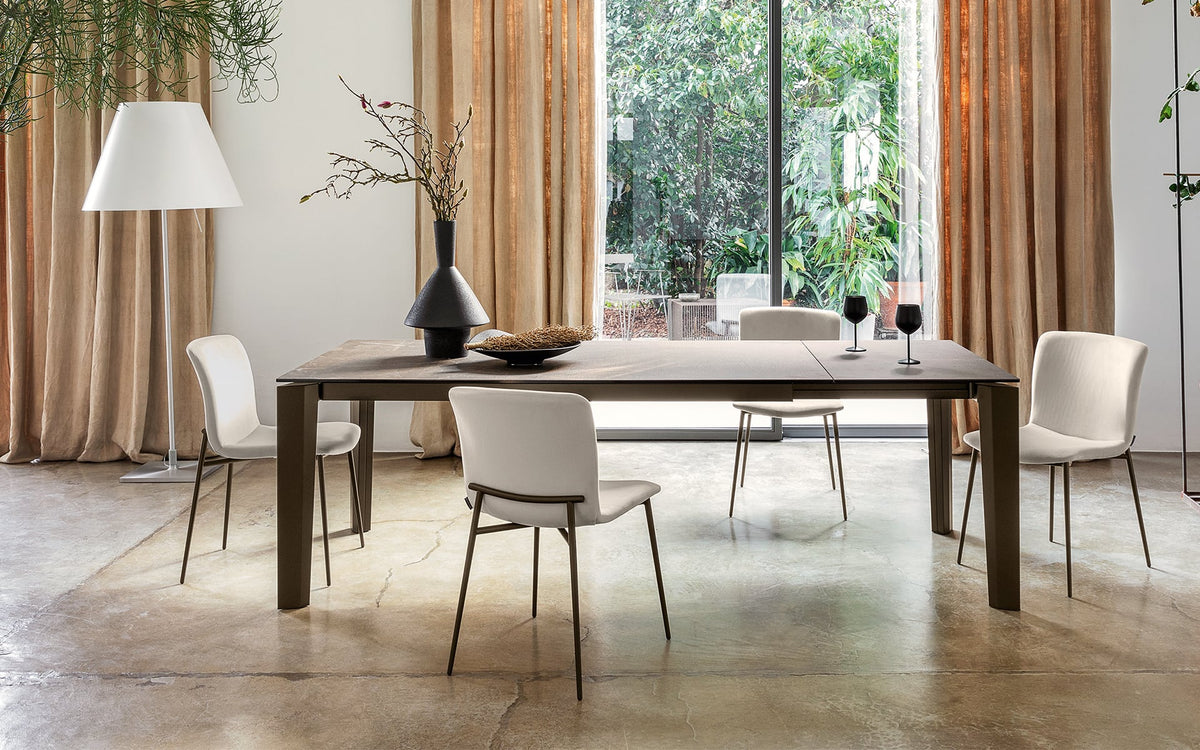 Calligaris Delta CS4097-R 180 extendable dining table, room setting
