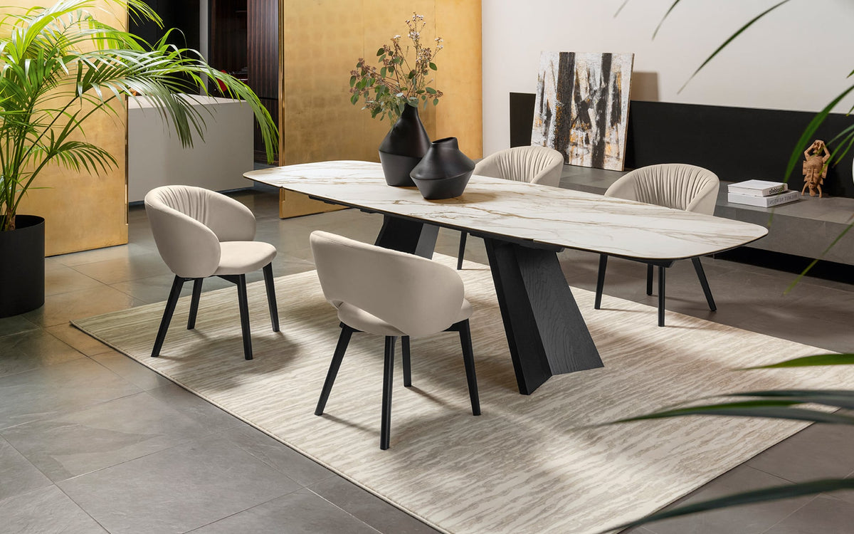 Calligaris Icaro CS4114-S 200 extendable dining table, room setting