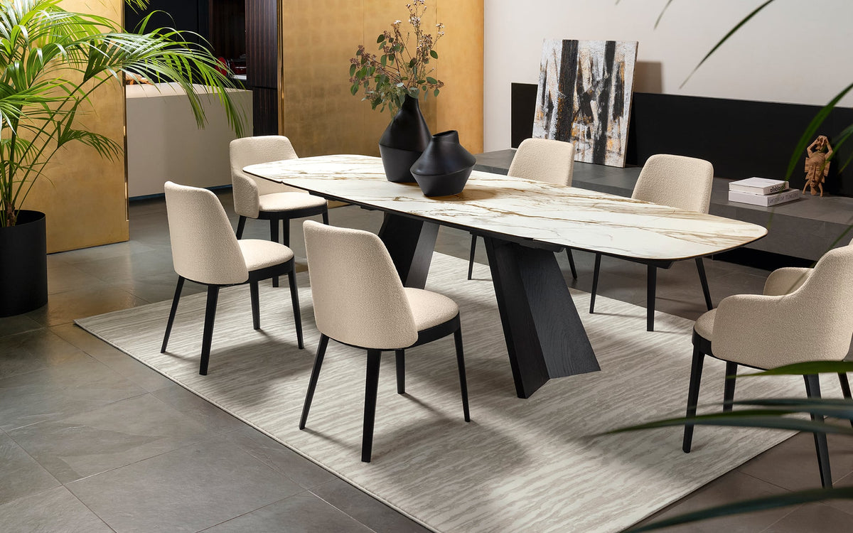 Calligaris Icaro CS4114-S 200 extendable dining table, room setting