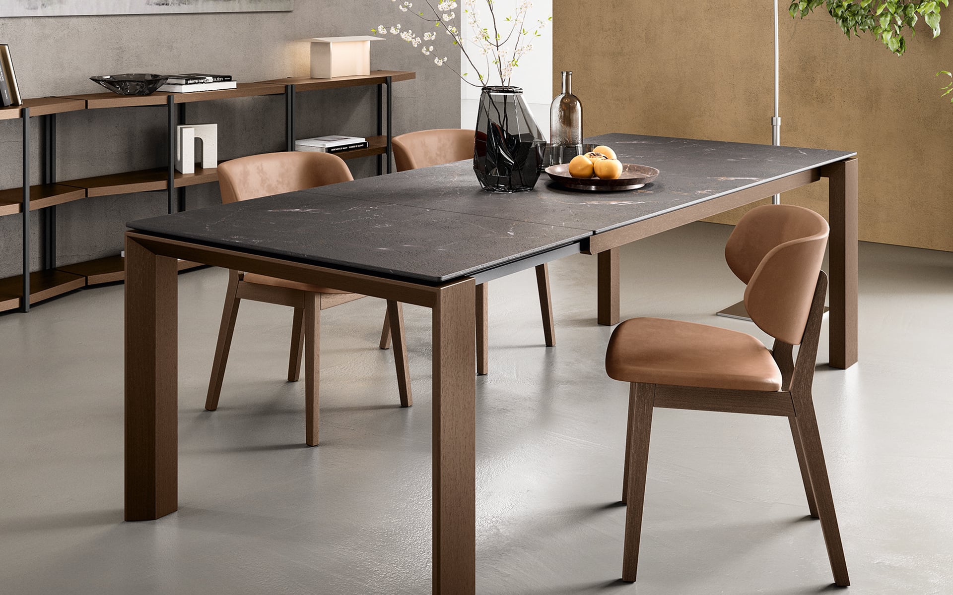 Calligaris Omnia CS4058-R 180 extendable dining table, room setting