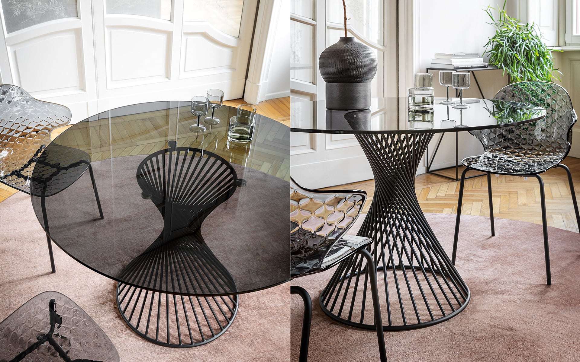 Calligaris Vortex CS4108-FD 120 dining table, room setting