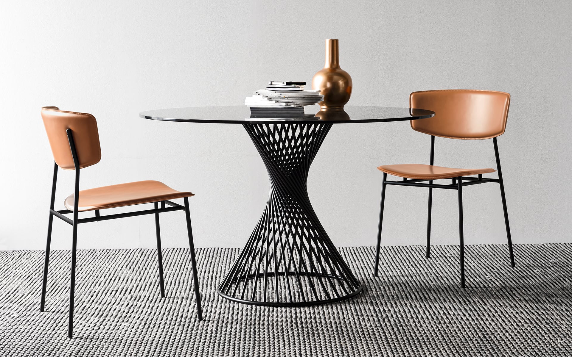 Calligaris Vortex CS4108-FD 120 dining table, room setting