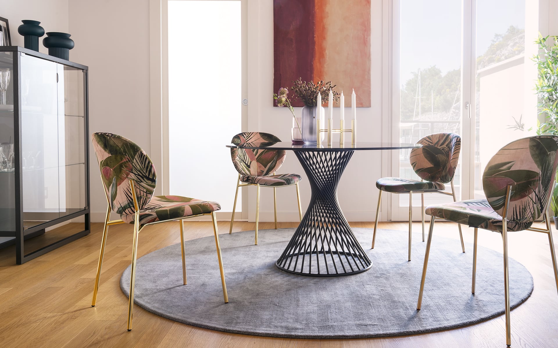 Calligaris Vortex CS4108-FD 120 dining table, room setting