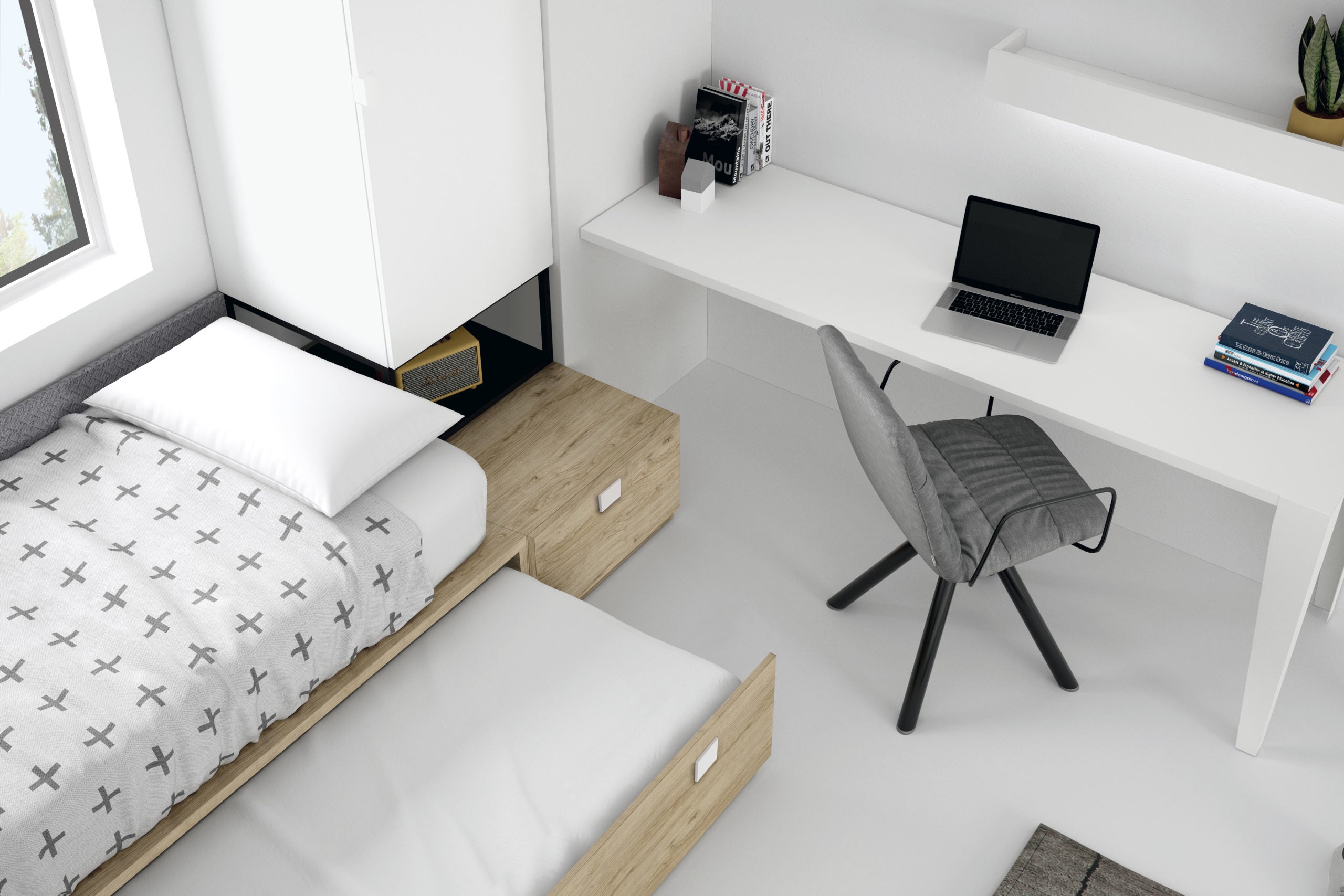 Youth room with trundle bed