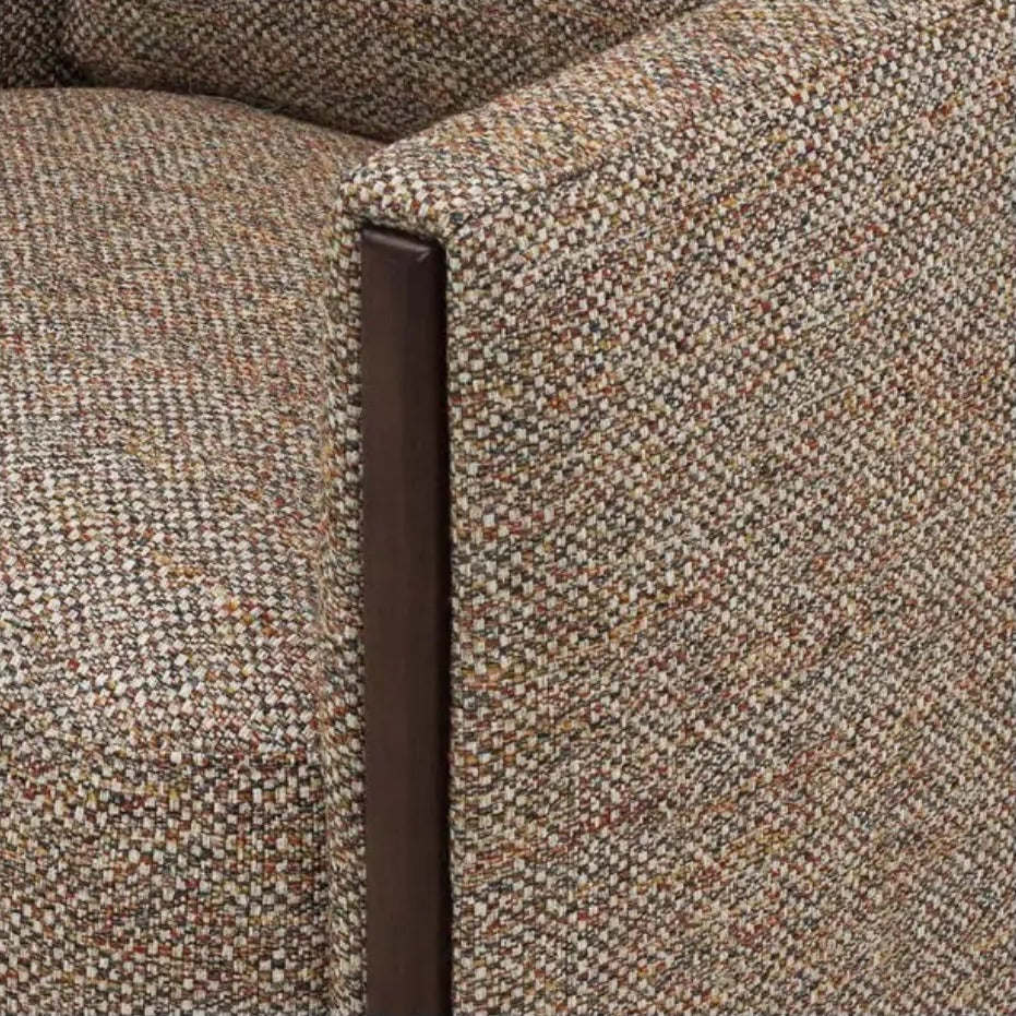 Formella armchair by Incanto, detail of arm and fabric