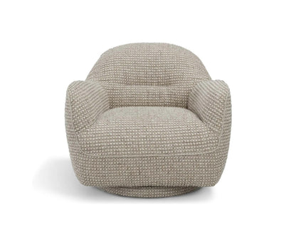 Kenan i977 armchair by Incanto in woven fabric, front view