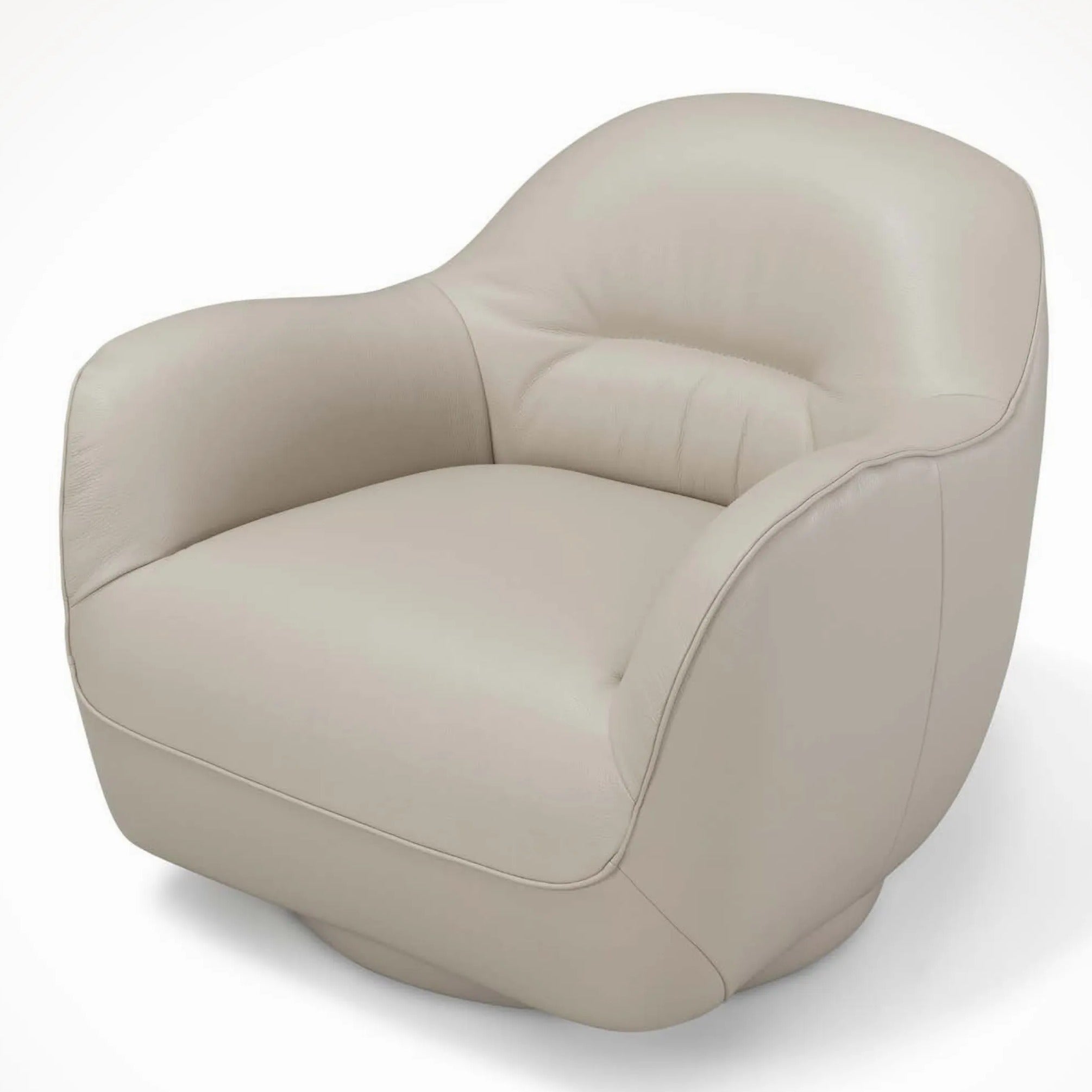 Kenan i977 armchair by Incanto in light greige leather