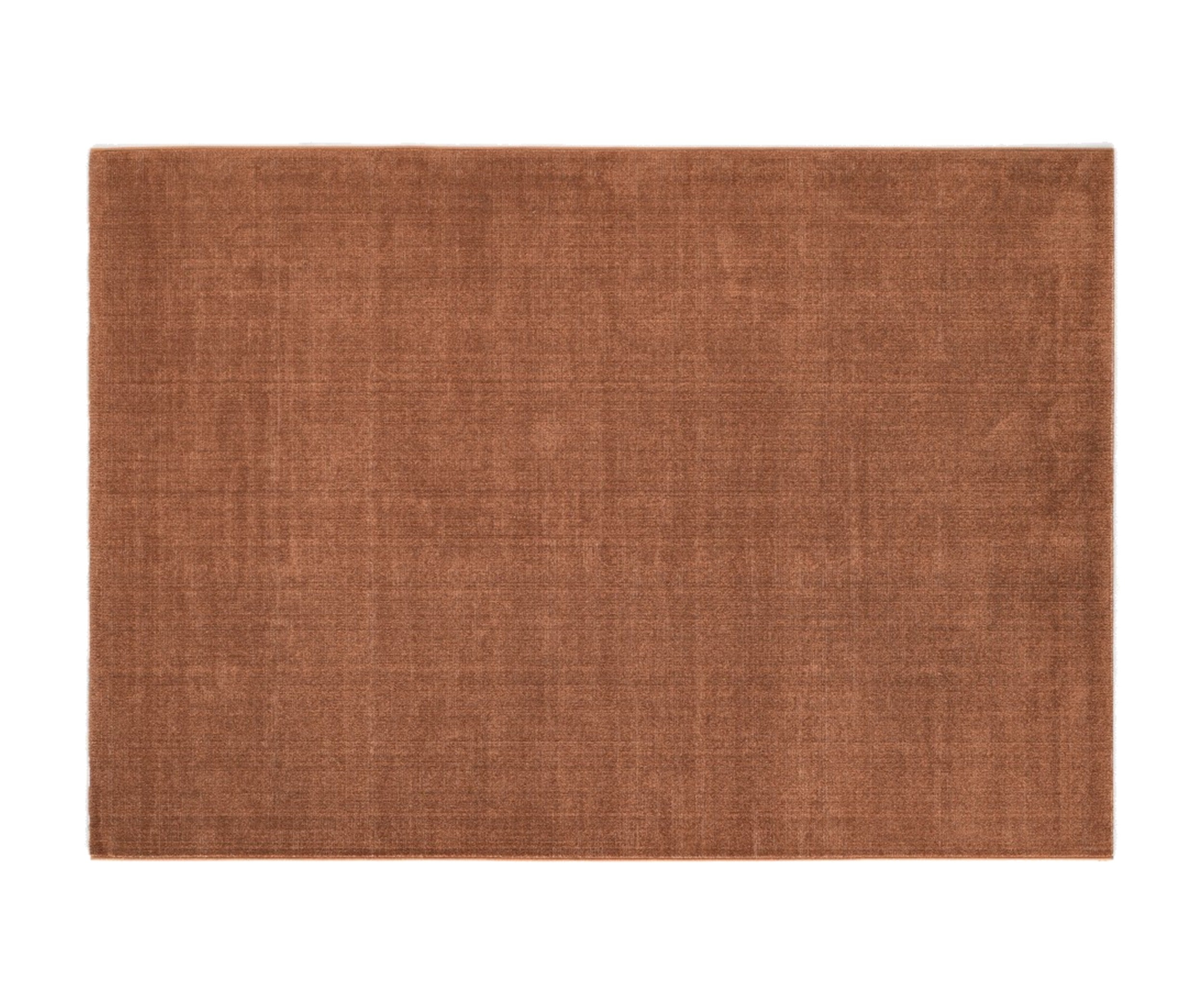 Madison rug by Calligaris in Rust Brown, top view