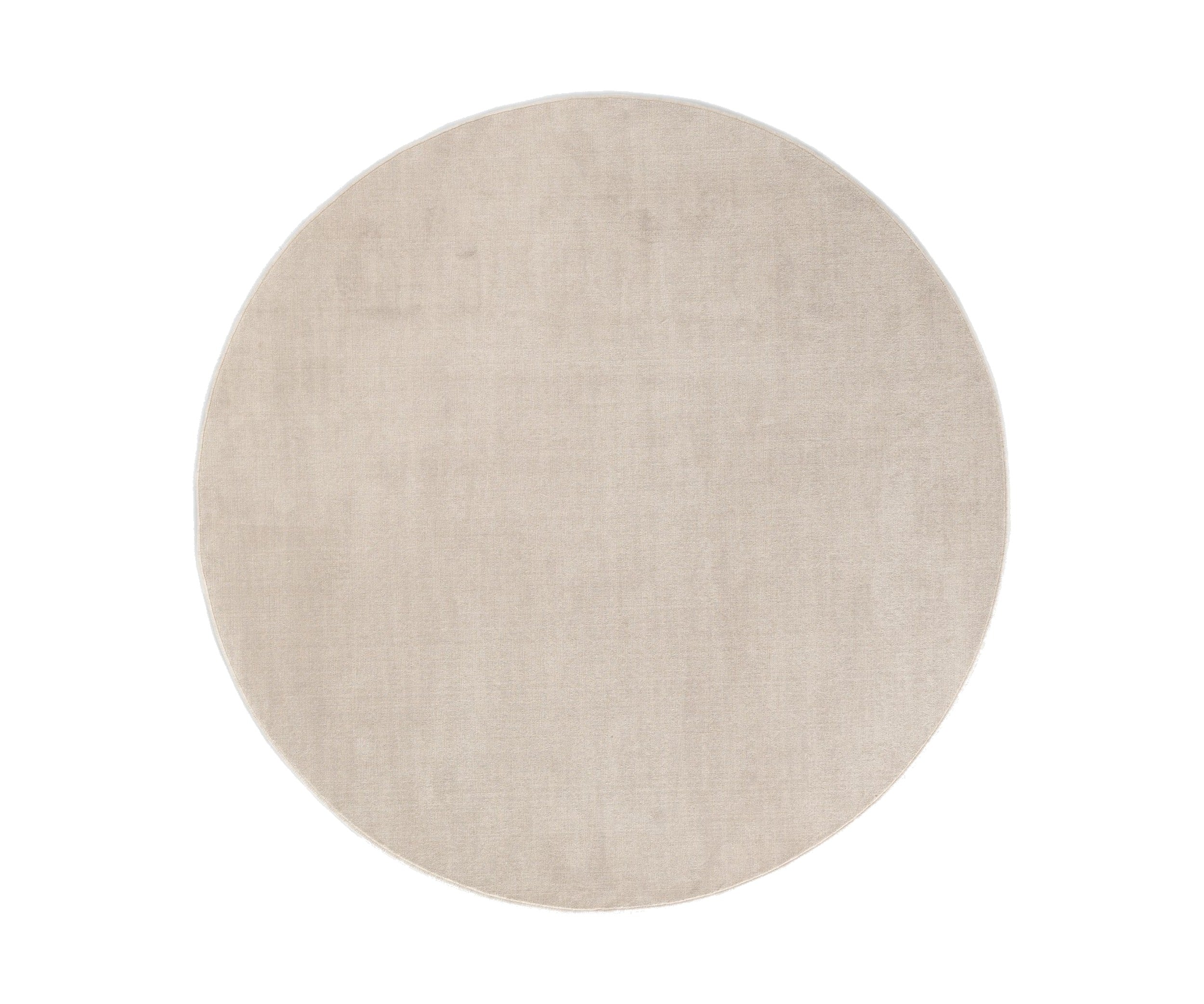 Madison round rug by Calligaris in Sand, top view