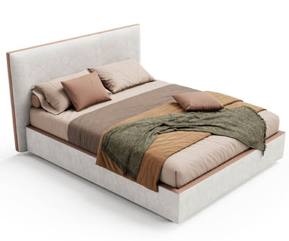 Narciso upholstered bed by Novaluna, view 2