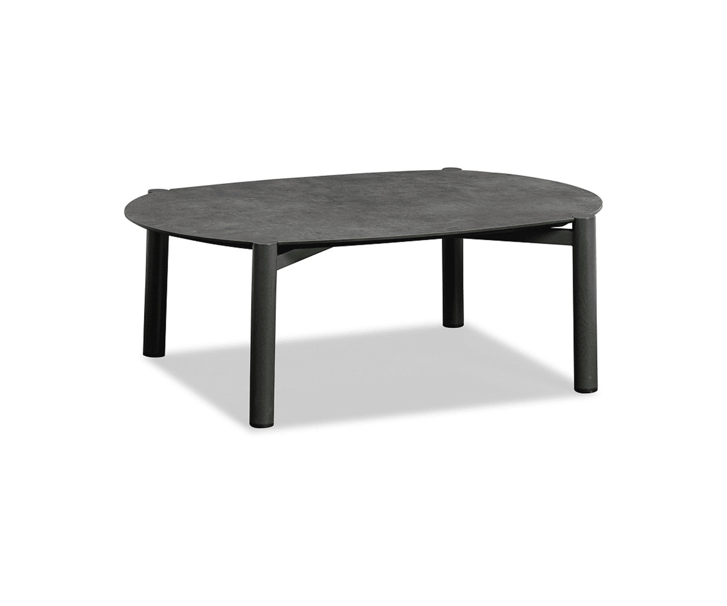 Sabbia outdoor coffee table by Couture Jardin in ebony finish