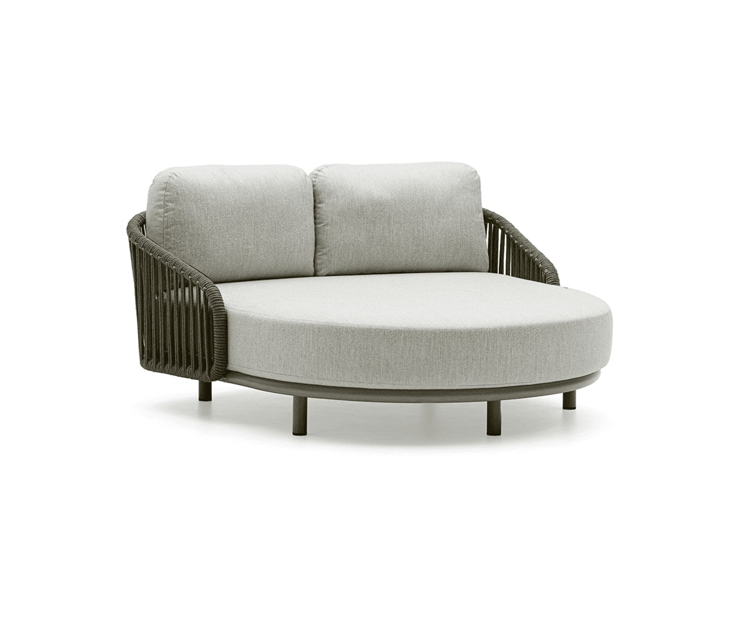 Sabbia outdoor daybed by Couture Jardin in ebony finish