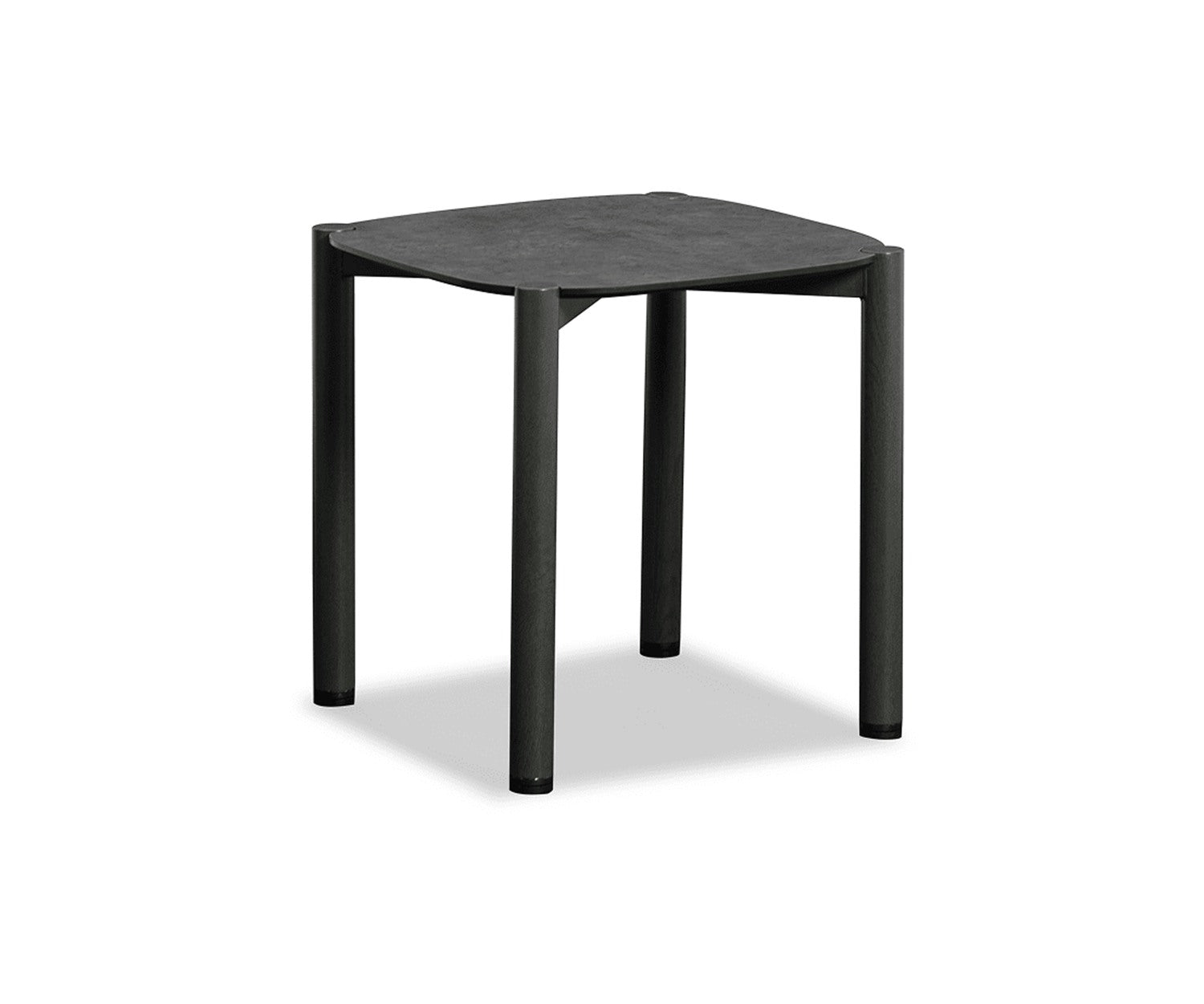 Sabbia outdoor side table by Couture Jardin in ebony finish