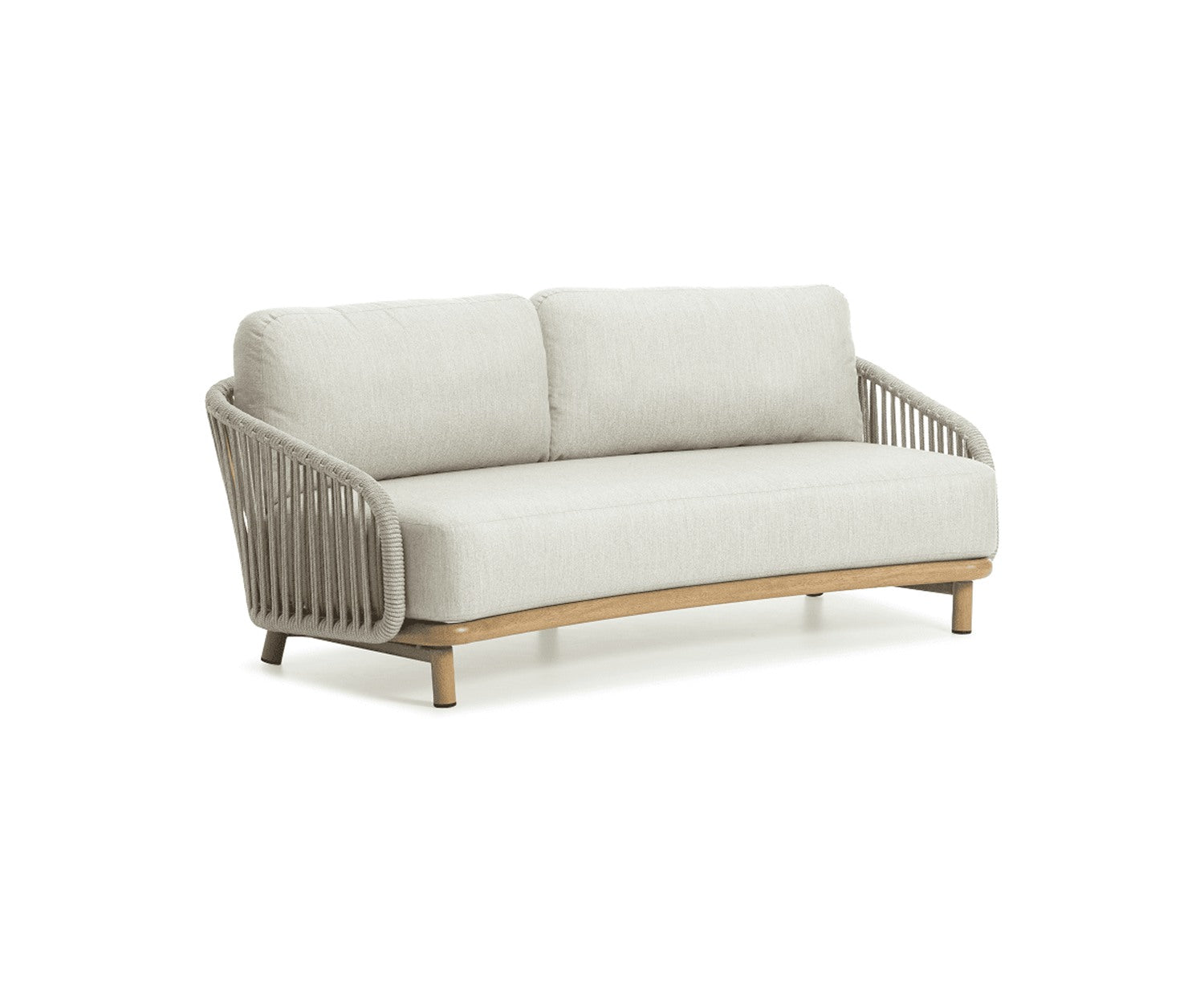 Sabbia outdoor sofa by Couture Jardin in oak finish