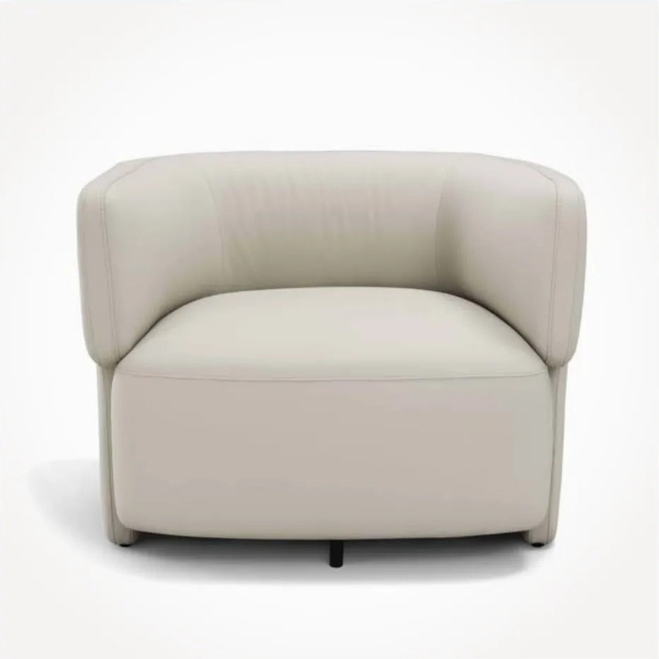 Sibilla i980 armchair by Incanto in leather, front view