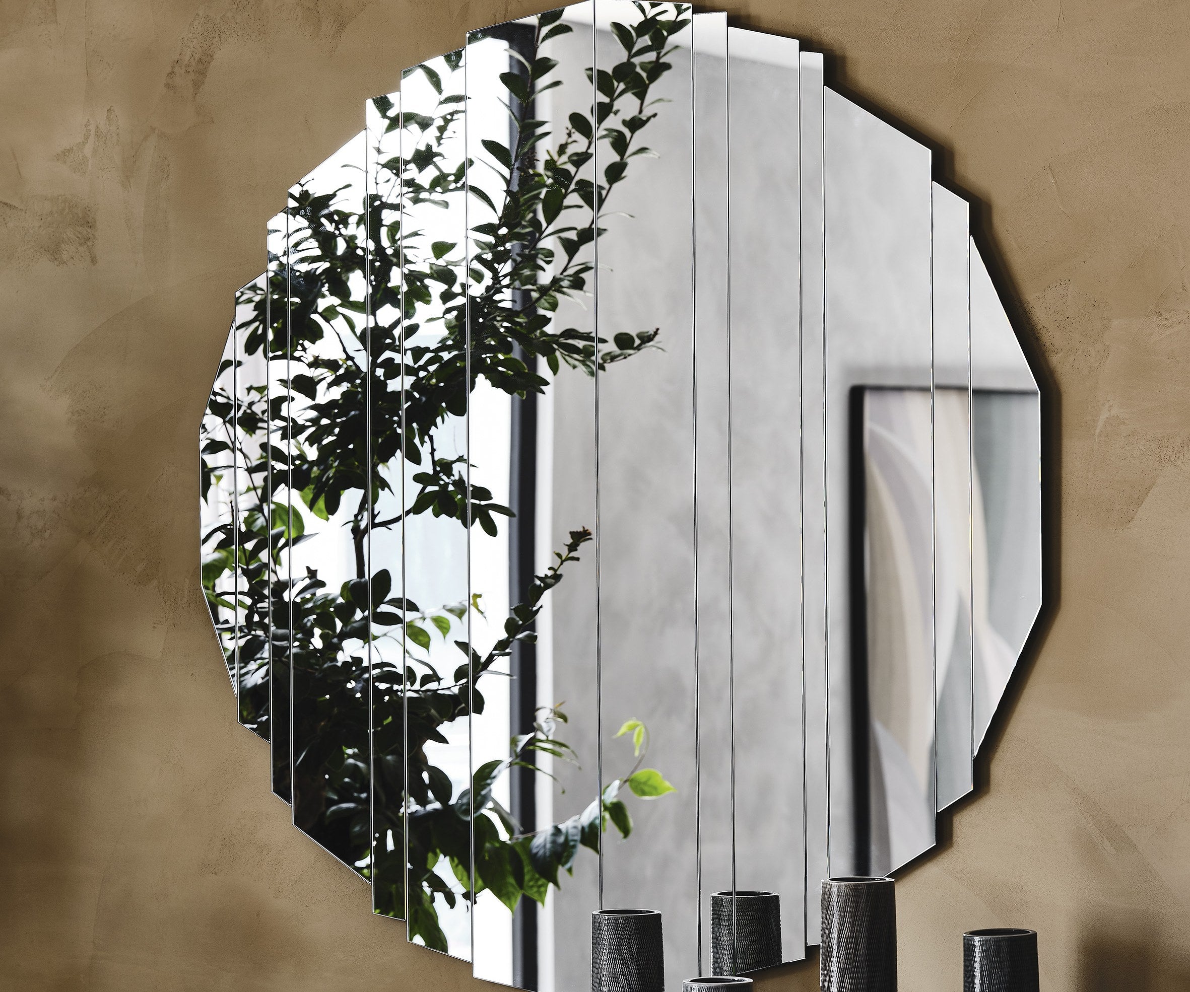 Cattelan Italia Stripes mirror in a room setting