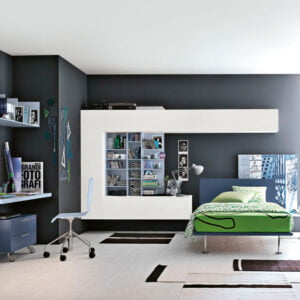 Teenager bedrooms: composition T13
