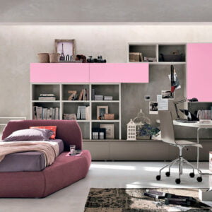 Teenager bedrooms: composition T18